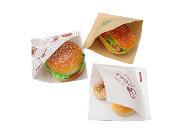 三角防油纸袋，三角食品纸袋，甜甜圈纸袋